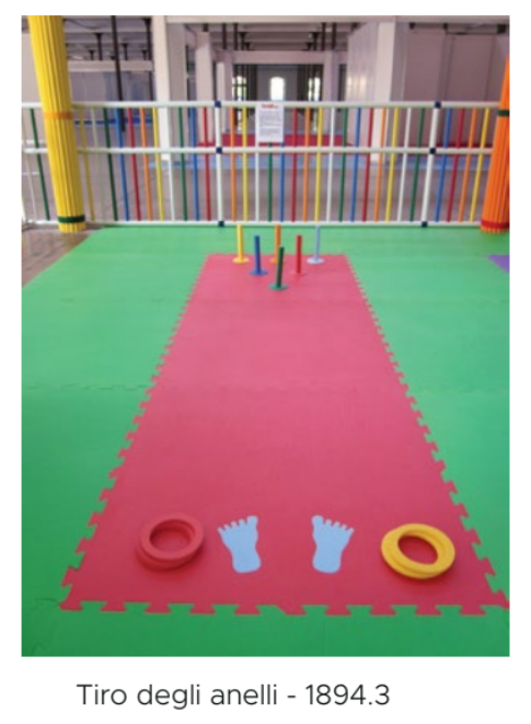 Gioco Tiro degli Anelli su Tappeti Polymat Light (in EVA) Tatami bambino Asilo Nido spessore 10 mm