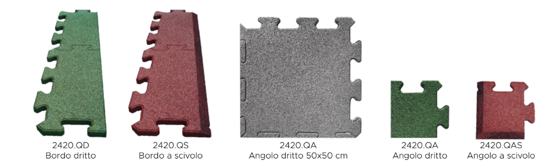 Quadrio 20 mm Pavimentazione componibile e autobloccante composta da piastre ad incastro a coda di rondine