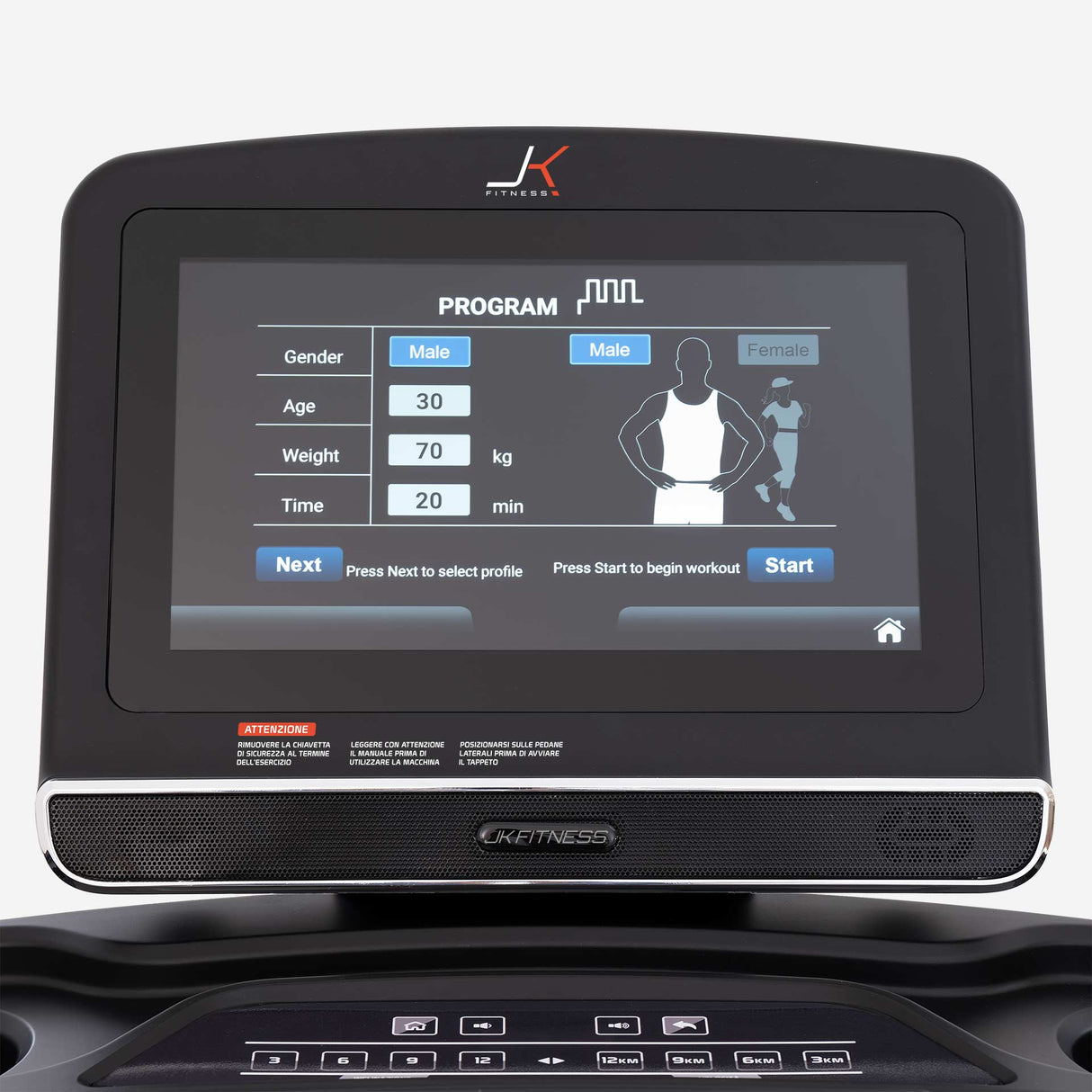 JK 194 PRO tapis roulant elettrico richiudibile JK Fitness