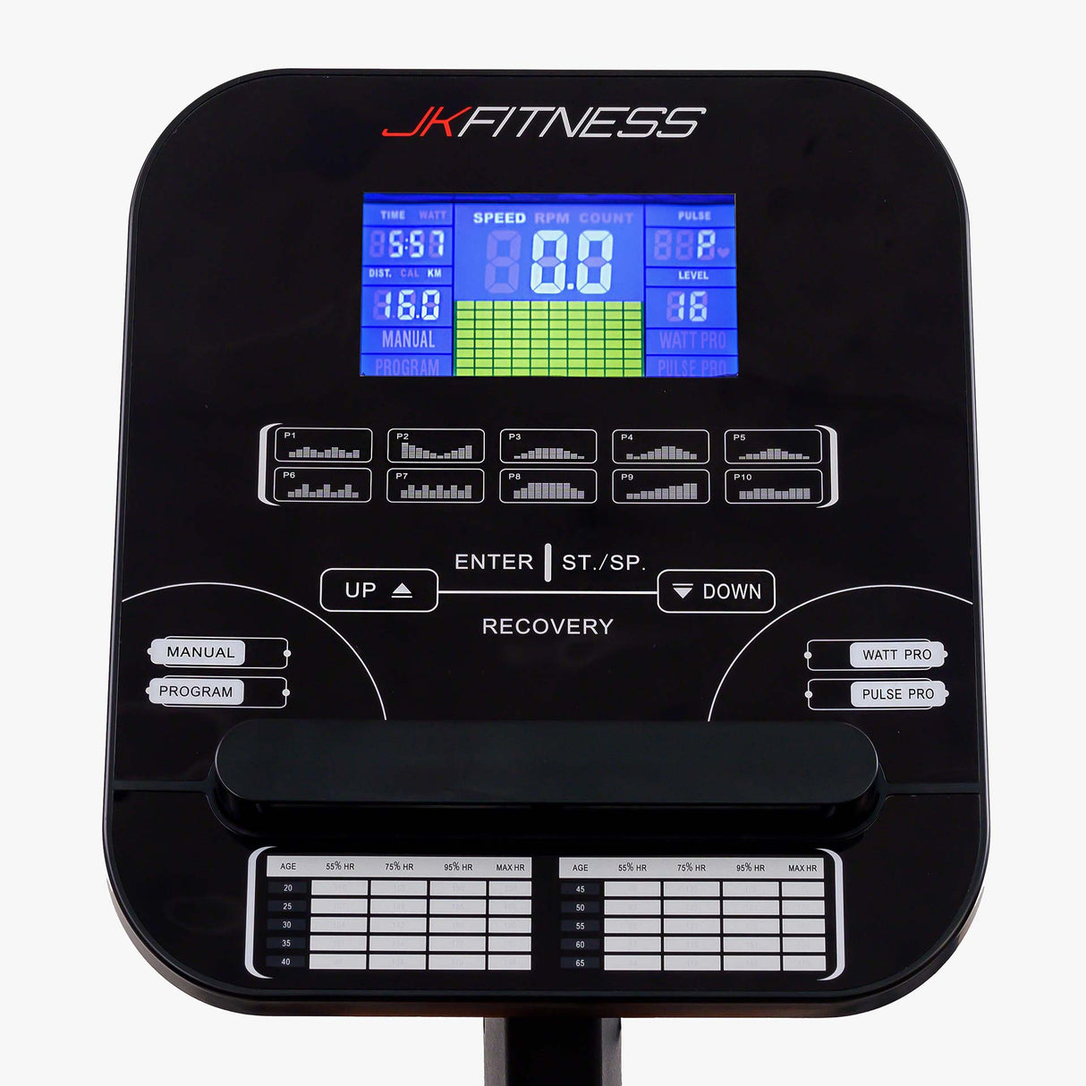 Ellittica elettromagnetica JK-418 JK Fitness Volano 14 Kg