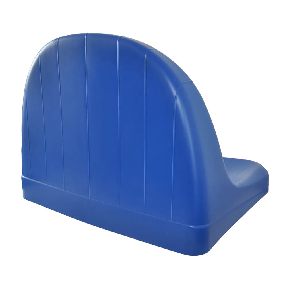 Seduta monoblocco per stadio e impianti sportivi M2002/sesta con doppio schienale alto versione Ignifuga + ANTI-UV