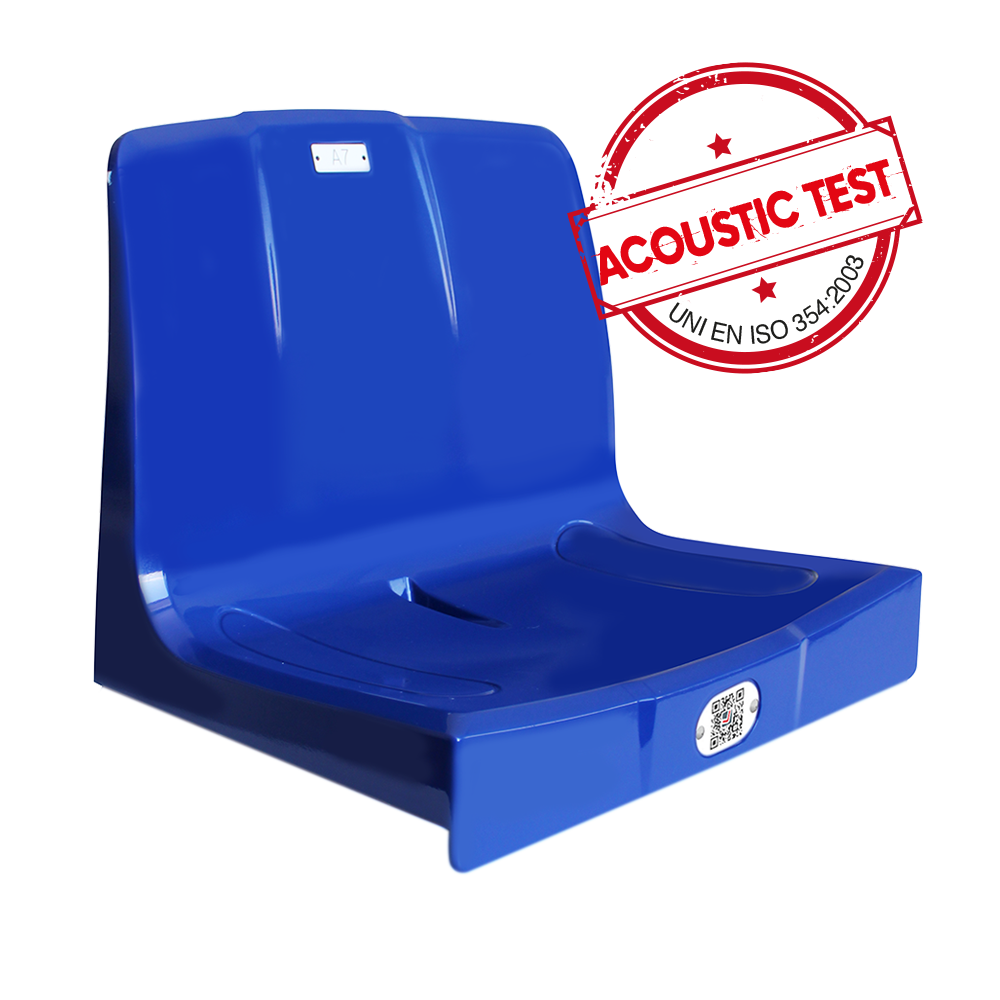 Seduta a scocca monoblocco per impianti sportivi e stadio M2020 versione Ignifugo + anti UV