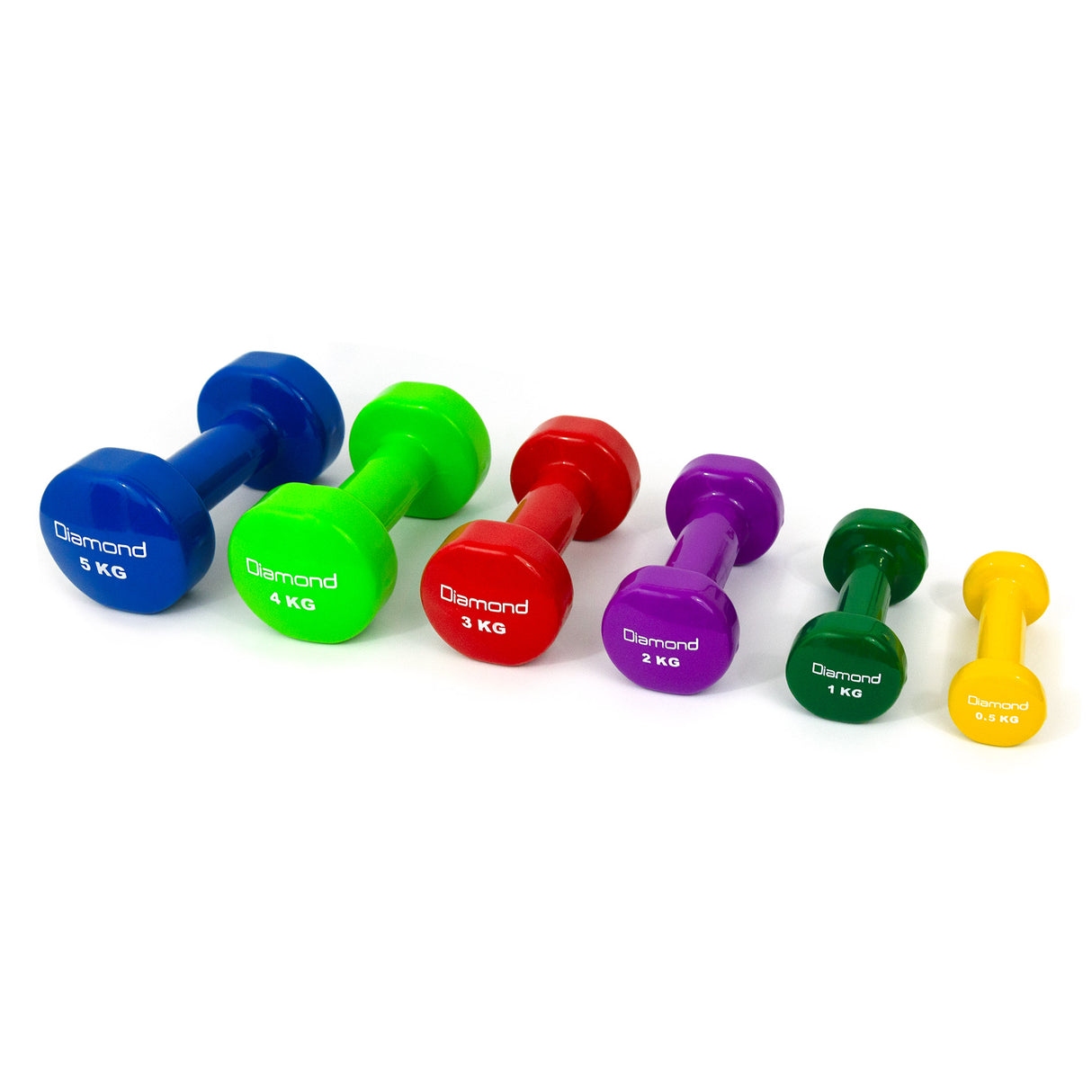 Manubrio Vinile Diamond da 0,5 Kg a 6 Kg Cod. MV
