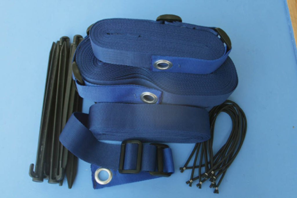 Kit segnaletica regolabile per campo da beach volley, colore Royal Art. P19