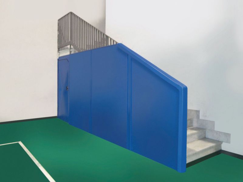 Protezione Murali DeS antitrauma sp. 22 mm Ignifuga cl1, ideale per palestre ed ambienti sportivi Cod. 084-1-LAV-BLU o 084-1-LAV-ROSSO