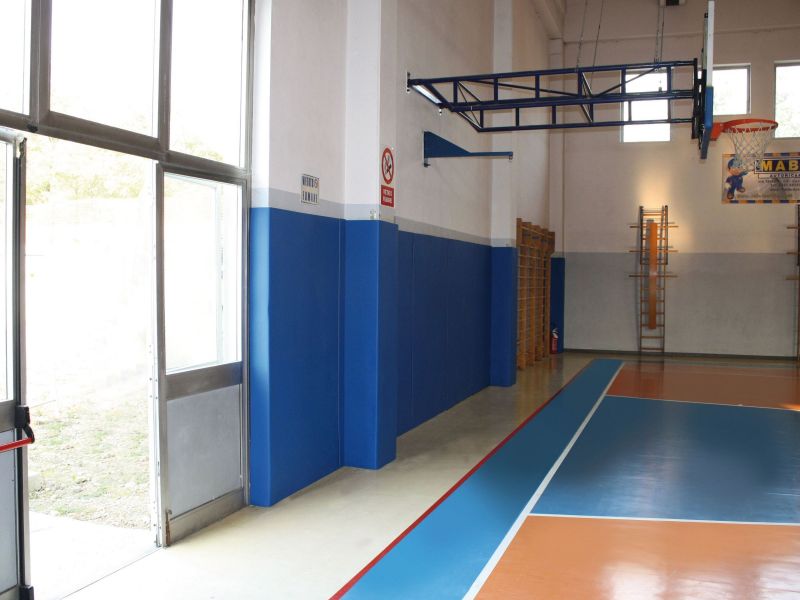 Protezione Murali DeS antitrauma sp. 22 mm Ignifuga cl1, ideale per palestre ed ambienti sportivi Cod. 084-1-LAV-BLU o 084-1-LAV-ROSSO