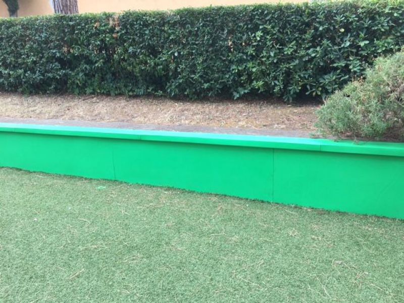 Protezione EVAWALL per Esterni DeS sp. 10 mm IGNIFUGA - certificate UNI EN 913, ideali per mettere in sicurezza pareti,muri, cordoli, spigoli, davanzali e recinzioni in asili, ludoteche, baby park e oratori.