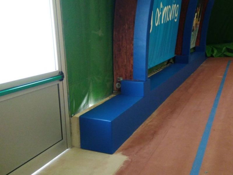 Protezione antitrauma DeS sp. 22 mm Ignifuga cl1 - ideale per colonne e pilastri in palestre,scuole e asili Cod: 084