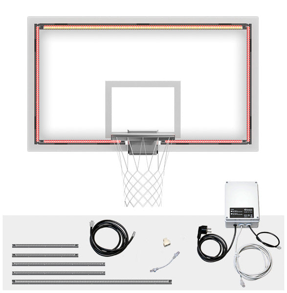 Kit sistema elettronico di segnalazione luminosa dello scadere dei 24\" da applicare su tabellone basket Art. S04226