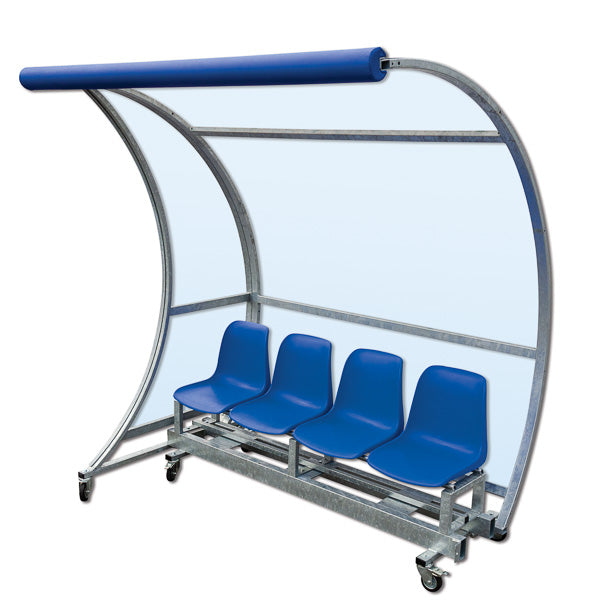 Panchina riserve ed allenatori S04414 su struttura mobile con ruote. Prezzo al mt S04415 RICHIEDERE PREVENTIVO