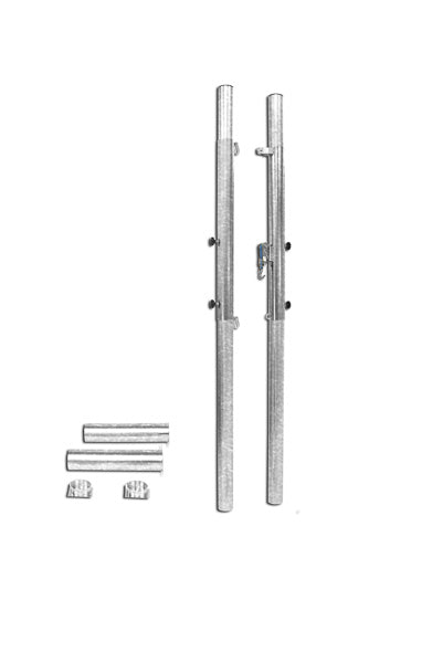 Impianto pallavolo monotubolare S04721 a pavimento su bussole da cementare