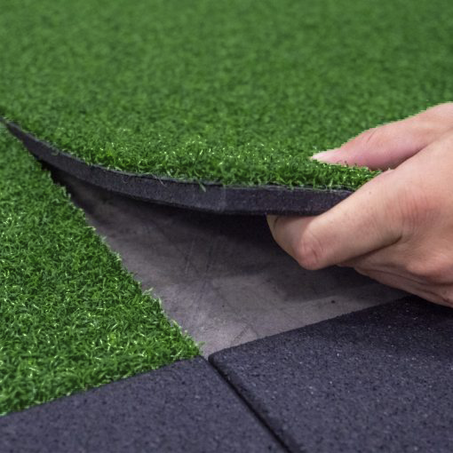 Erba sintetica per palestra Pavimentazione SQUARE GRASS PREMIUM antitrauma 1,00 m x 1,00 m spessori 20 mm o 30 mm