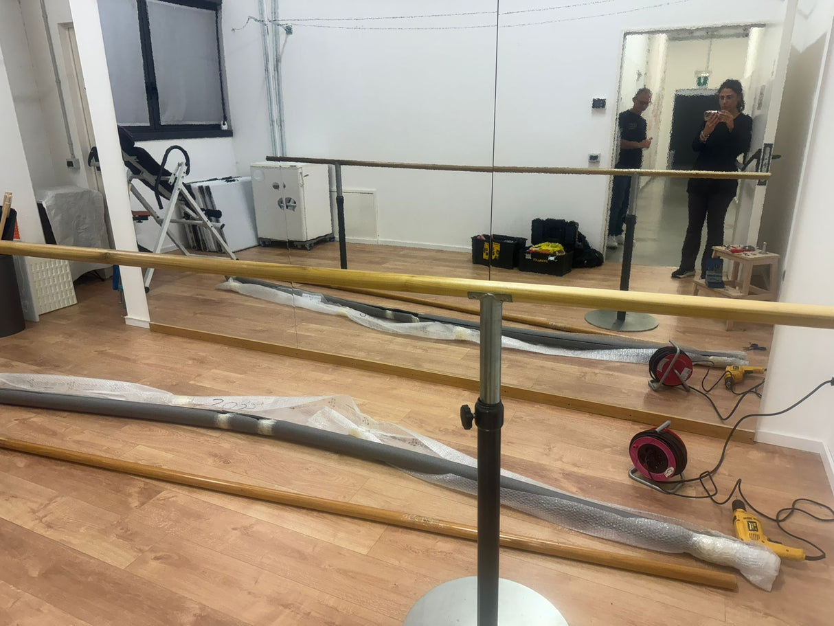 Sbarra Danza Completa A Terra Regolabile Con Base Maggiorata Metri 3 Art 1595+ 1577