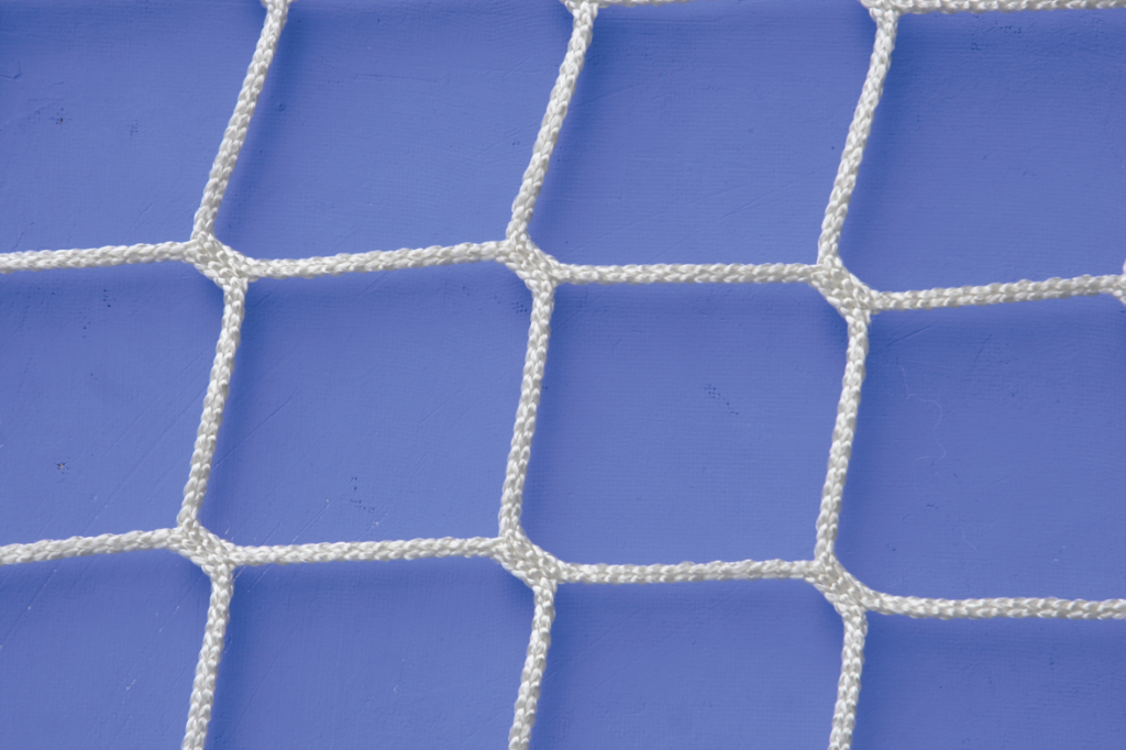 Rete regolamentare Calcio MAGLIA QUADRA Annodata 7,50 x 2,50 mt. in Polipropilene H.T. 80x4mm Art. C0028 SPECIAL