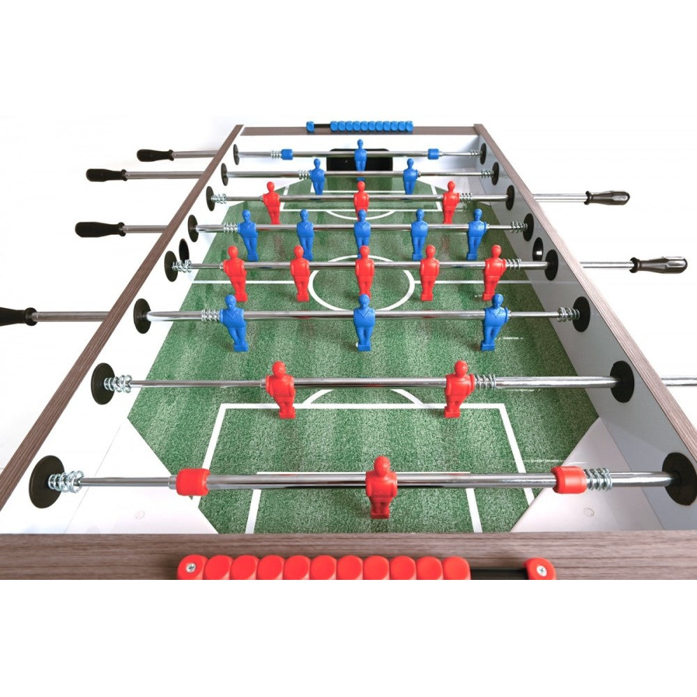 Calciobalilla F 100 Rovere grigio aste uscenti Garlando Cod. F100GRULNO