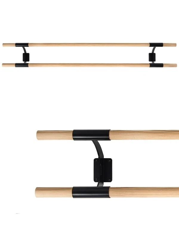 Sbarra Danza Arabesque Doppio Da Muro Mt 3 Dinamic Ballet Black