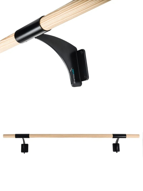 Sbarra Danza Completa Arabesque Singolo da Muro 1,5 m Dinamica Ballet Black