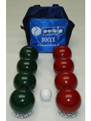 BOCCE MODELLO Mini Game MIX 3 da 100 mm composto da 4 bocce rosso+4 verde+ pallino 50mm + borsa
