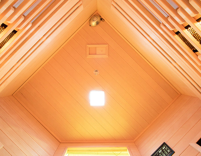 Sauna a infrarossi PureWave EVO Abete canadese Angolare 3 POSTI HL-PUR03C