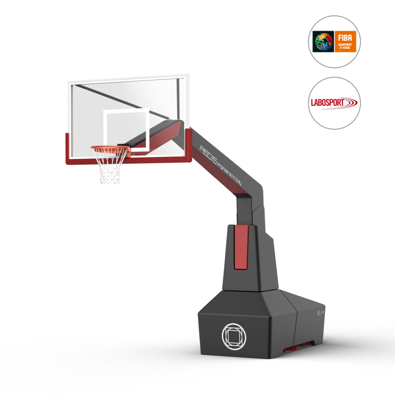 Impianto basket Art. RED 15 certificato FIBA sbalzo cm.330