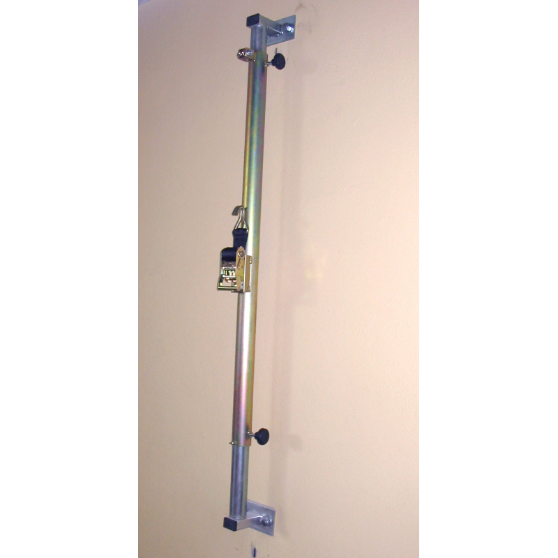 Impianto pallavolo a parete Art. V 704/T tubolare d'acciaio zincato sezione mm.50 scorrevoli di regolazione rete