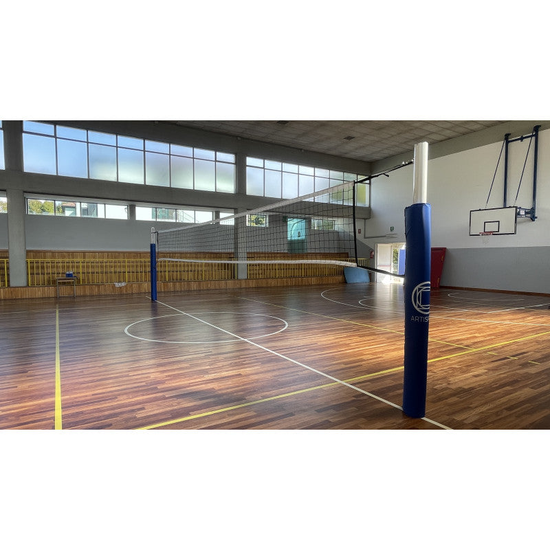 Impianto pallavolo modello Gara monotubolare alluminio con bussole Art. V 708/R
