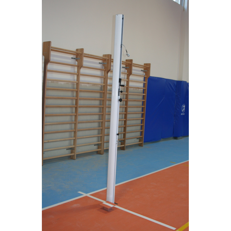 Impianto pallavolo modello Gara monotubolare alluminio con bussole Art. V 708/R