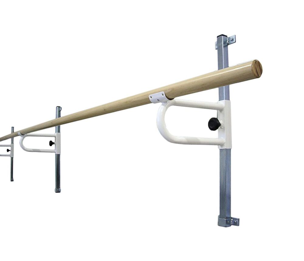 Sbarra danza a parete completa regolabile da 4,85 mt Art G 407 + G 405/5