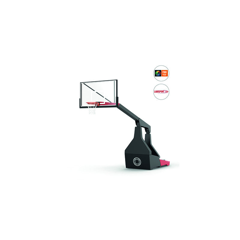Impianto basket oleodinamico MOVE19/Elettrico sbalzo cm 330 omologato F.I.B.A. 1° livello