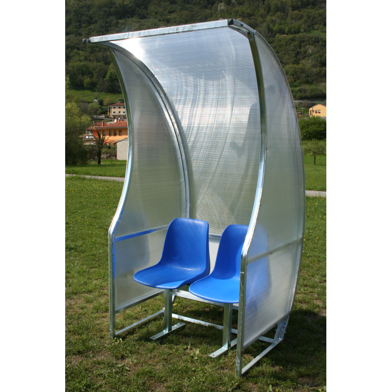 Panchina allenatori lunghezza m. 1 Acciaio Zincato A Caldo Art. F 751/1