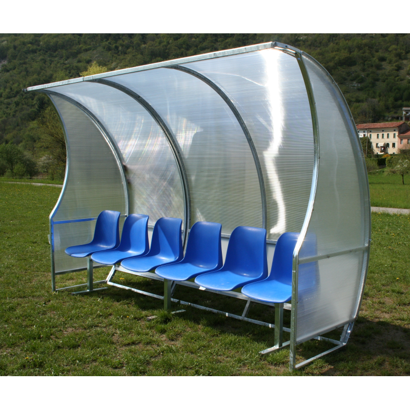 Panchina allenatori lunghezza m. 3 Art. F 790/A3 Alluminio