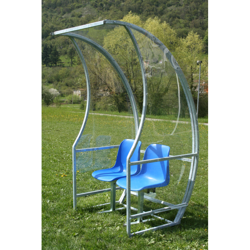 Panchina allenatori lunghezza m.1 Acciaio Zincato Art. F752/1