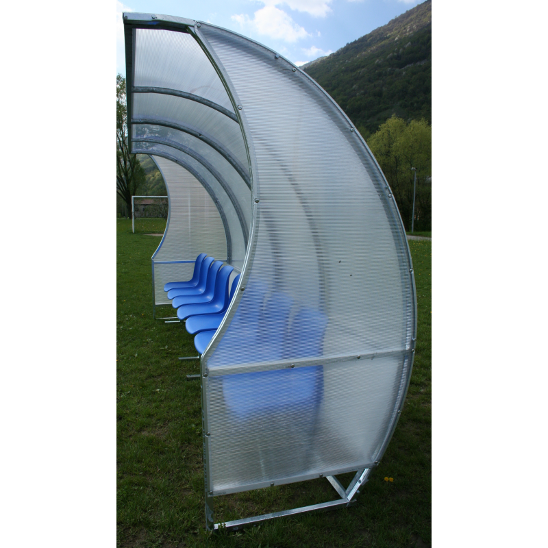 Panchina allenatori lunghezza m.4 Art. F 790/A4 Alluminio