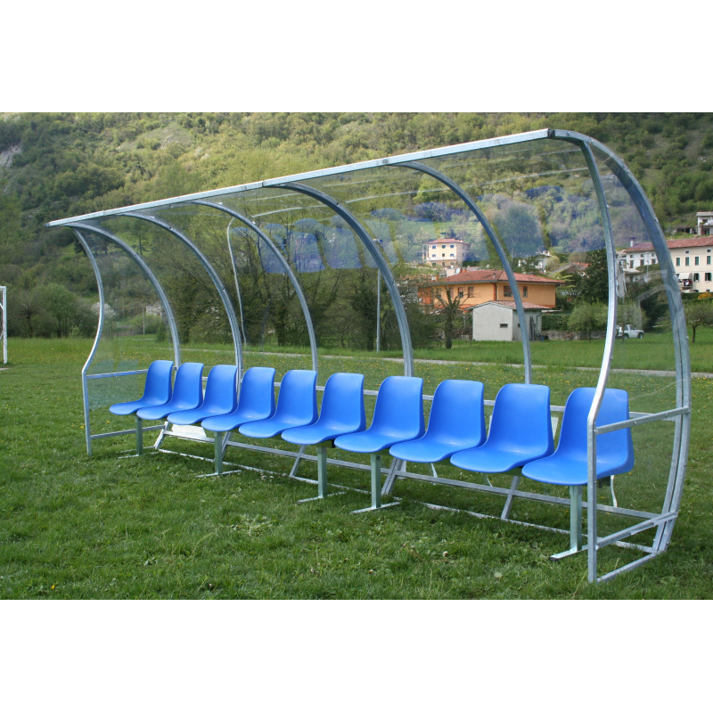 Panchina allenatori lunghezza m.5 Acciaio Zincato Art. F 752/5