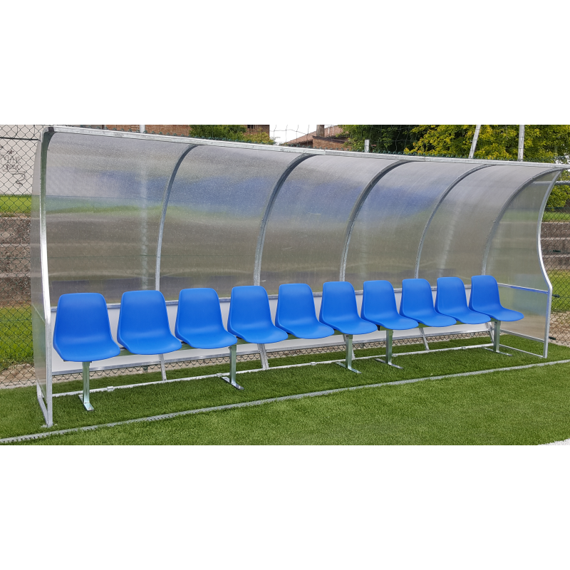 Panchina allenatori lunghezza m.5 Art. F 790/A5 Alluminio