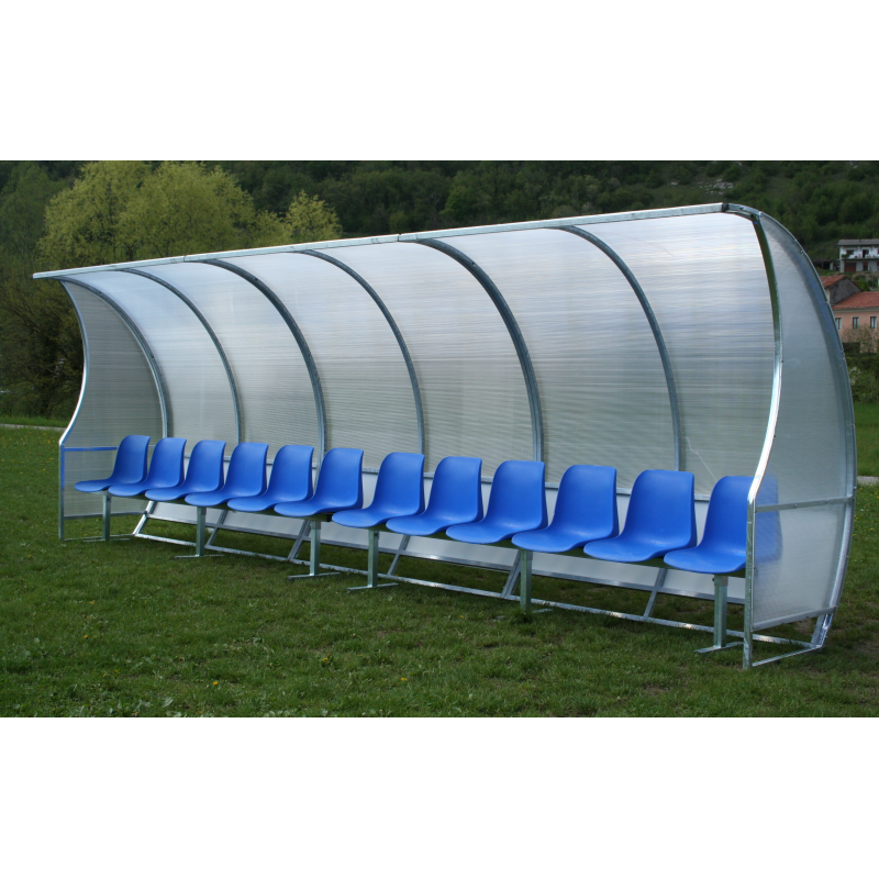 Panchina allenatori lunghezza m.6 Art. F 790/A6 Alluminio