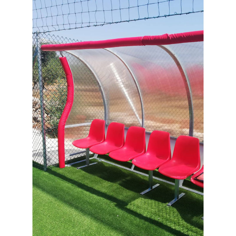 Panchina allenatori lunghezza m.8 Acciaio Zincato A Caldo Art. F 751/8