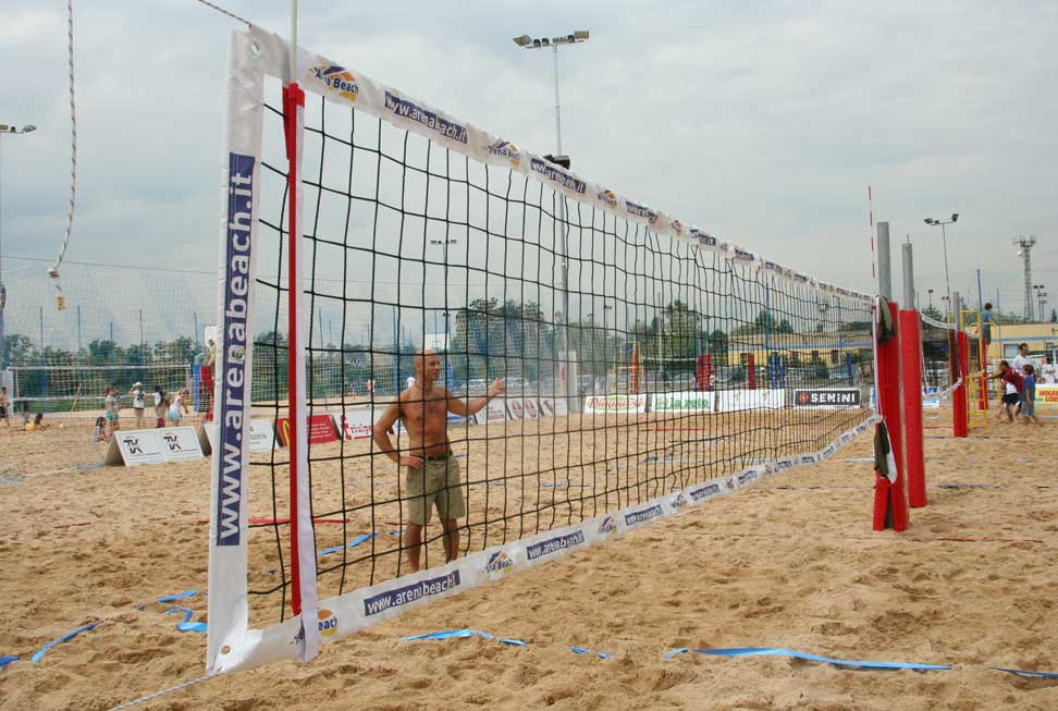 Rete Regolamentare Beach Volley 100x3,5mm in Polipropilene H.T. da 8,50x1 mt Art. P190
