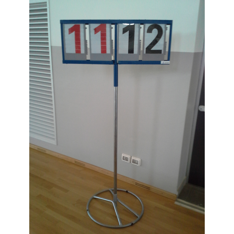 Segnapunti pallavolo a colonna con tabelle meteore Art V. 726