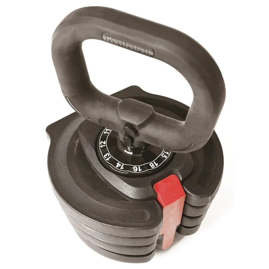 Toorx Set 3 in 1 composto da manubrio, bilanciere, 2 kettlebell a carico regolabile con selezionatore MBKCR-18
