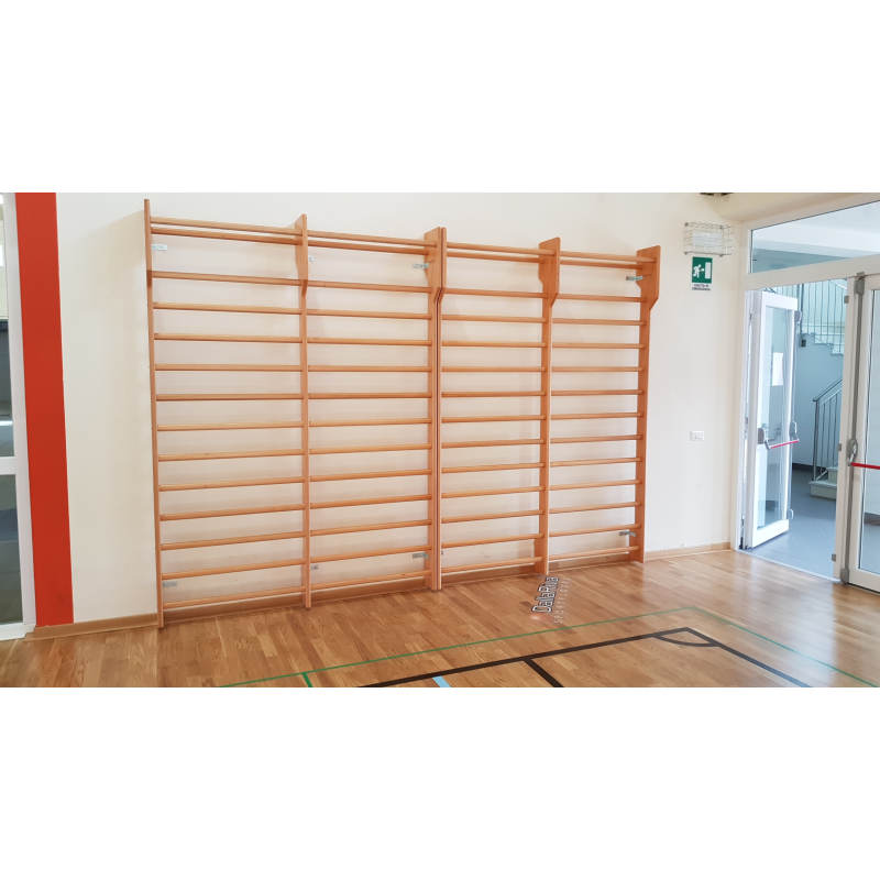 Spalliera svedese 2 campate Art. G 211 in faggio evaporato fornita montata