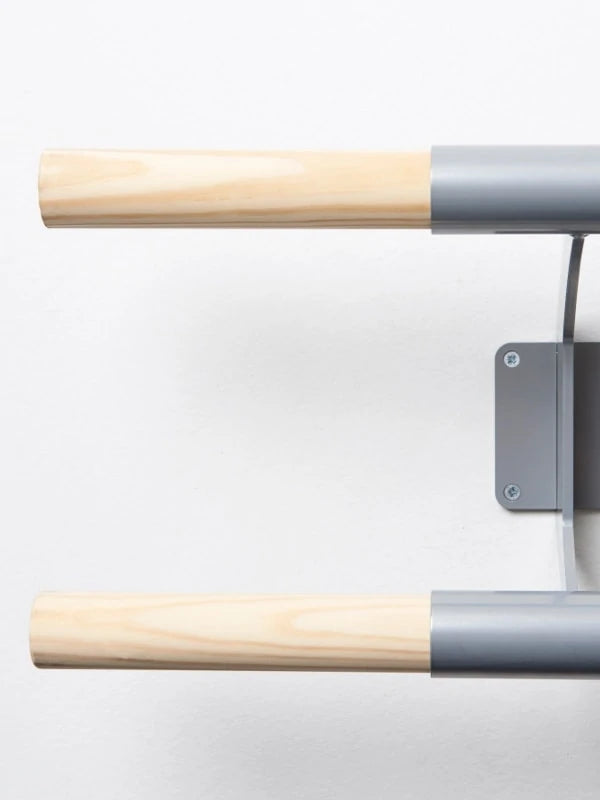 Sbarra da danza fissa a parete Arabesque Doppia color argento Mt 2 Dinamic Ballet