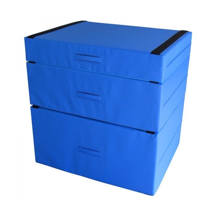 PLYO BOXES PER PLIOMETRIA SET DI 3 MODULI Dimensioni: cm. 90x70 Altezza dei moduli: cm. 15+30+45 mdf