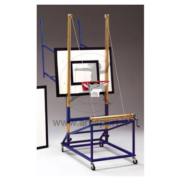 Coppia tabelloni + struttura per minibasket applicabile a qualsiasi tipo di impianto pallacanestro Art. B667