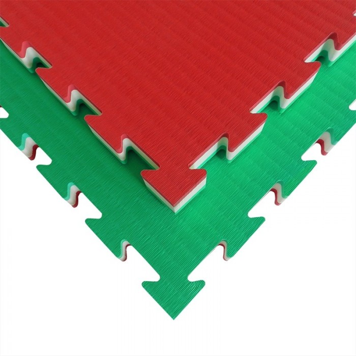 Tatami Multidiscipline LC40M Rosso-Bianco-Verde Quantità Minima Per La Vendita 6 Moduli