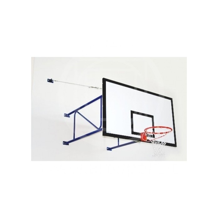 Impianto basket fisso a parete sbalzo cm.185 Art.B657 per interno