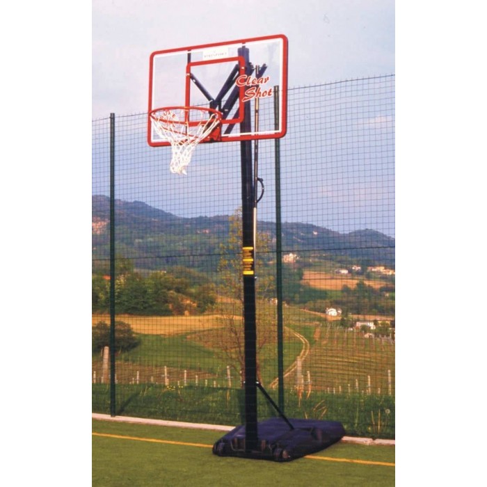Mezzo impianto basket/minibasket mod. Orlando art 4229 posizionamento canestro da alt. 245 a 305 cm