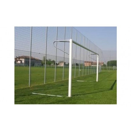 Coppia porte calcio regolamentari trasportabili 7,32x2,44 m in