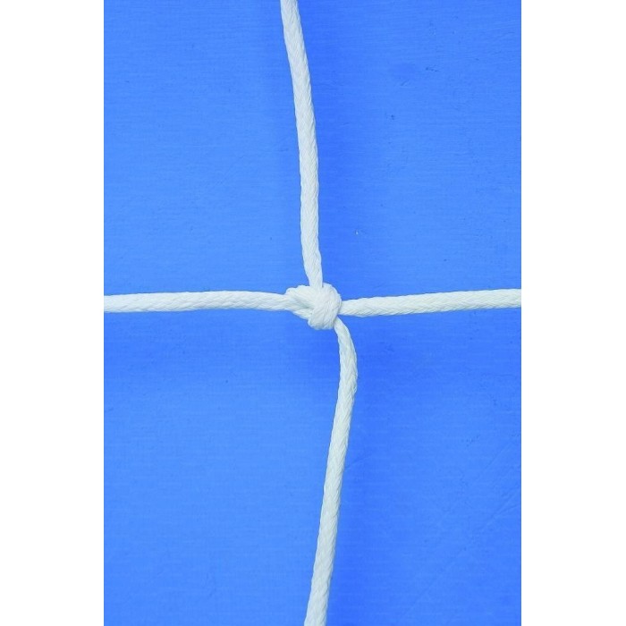 Coppia reti calcio in polietilene diam.4,5mm annodata maglia 12x12 cm. tipo inglese ART 6113