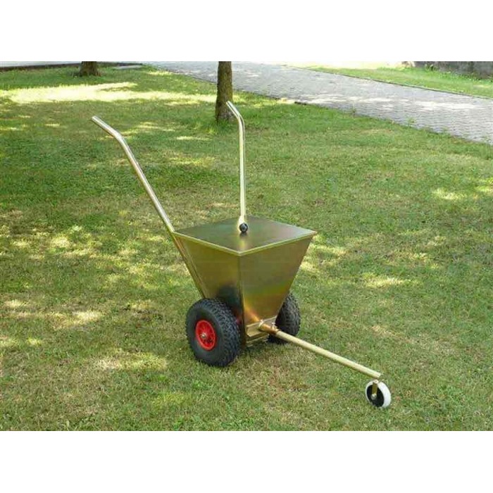 Carrello segna campo con ruota indicatrice a gesso con ruote gommate art. 6422 VIV